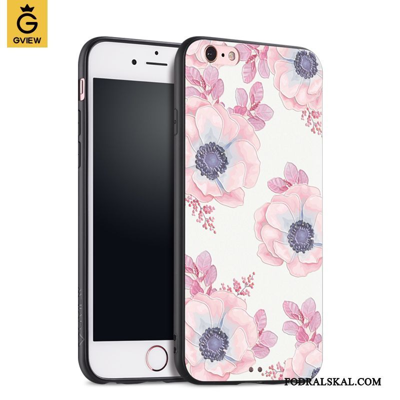 Skal iPhone 6/6s Silikon Trend Varumärke Rosa, Fodral iPhone 6/6s Eleganttelefon
