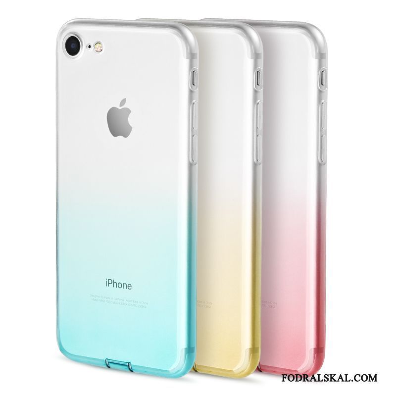 Skal iPhone 7 Kreativa Telefon Gradient Färg, Fodral iPhone 7 Mjuk Transparent