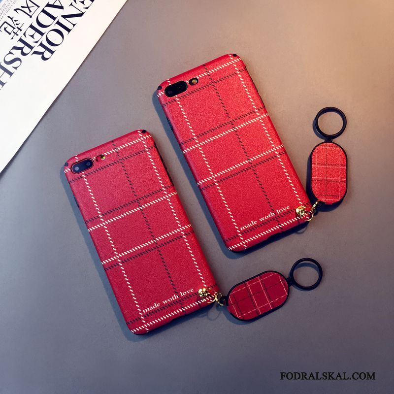 Skal iPhone 7 Plus Mjuk Telefon Trend, Fodral iPhone 7 Plus Silikon Vind Röd
