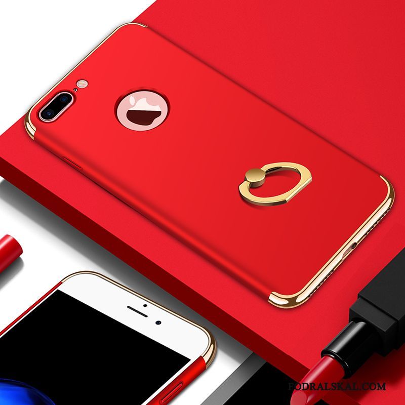 Skal iPhone 7 Plus Påsar Pu Hängsmycken, Fodral iPhone 7 Plus Röd Fallskydd
