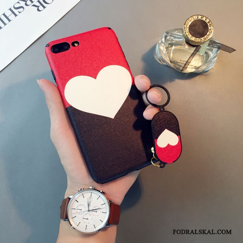 Skal iPhone 7 Silke Telefon Enkel, Fodral iPhone 7 Kreativa Hjärtformad Röd