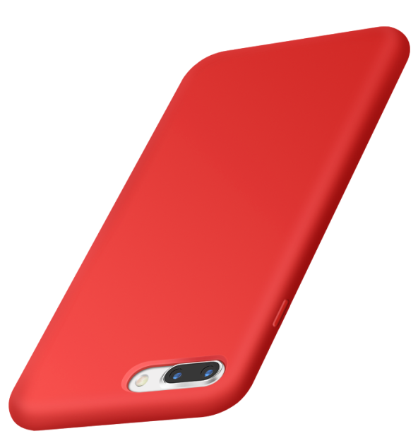Skal iPhone 8 Plus Mjuk Fallskydd Ny, Fodral iPhone 8 Plus Skydd Rödtelefon