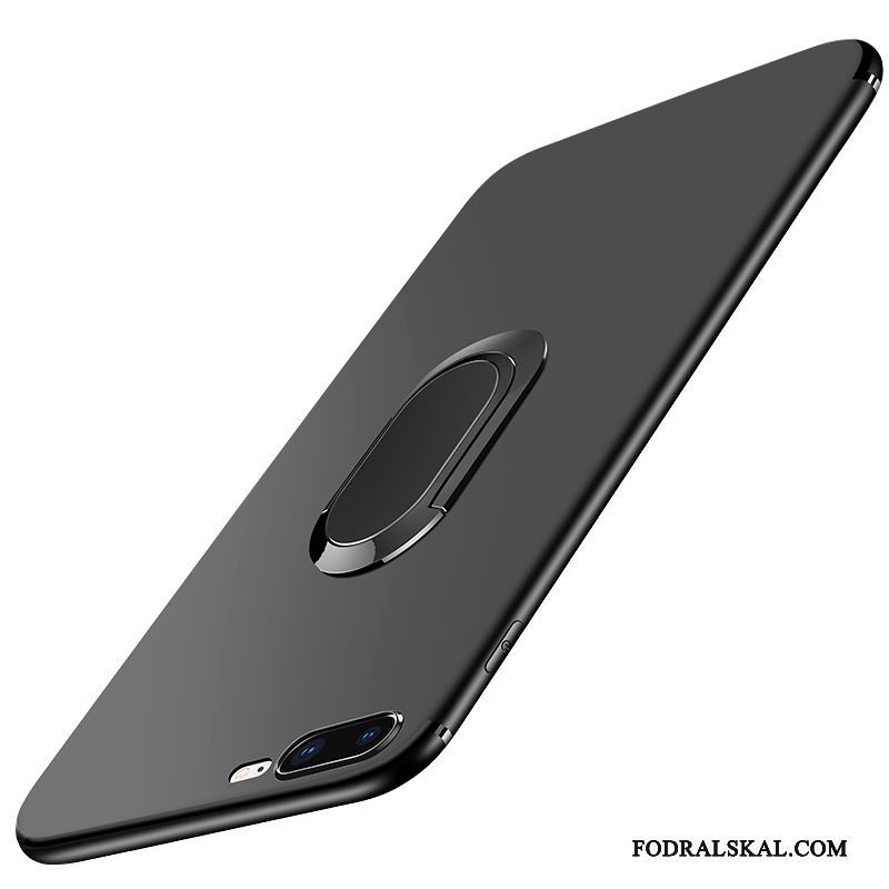 Skal iPhone 8 Plus Mjuk Svarttelefon, Fodral iPhone 8 Plus Silikon Slim Nubuck