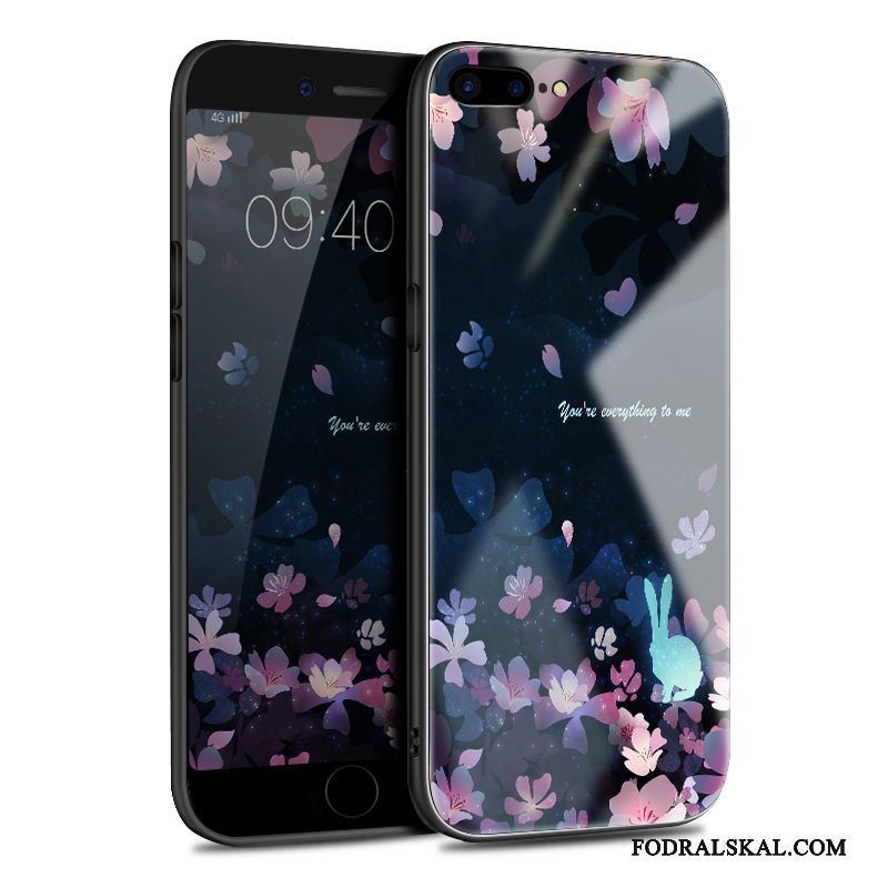 Skal iPhone 8 Plus Silikon Trend Varumärke Ny, Fodral iPhone 8 Plus Svart Glas