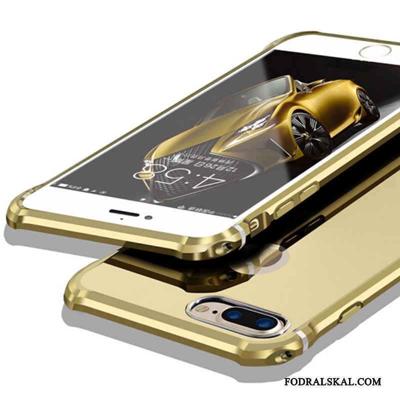 Skal iPhone 8 Påsar Frame Guld, Fodral iPhone 8 Skydd Fallskydd Hård