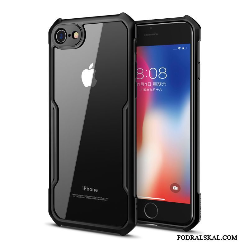 Skal iPhone 8 Påsar Ny Svart, Fodral iPhone 8 Skydd Fallskydd Transparent