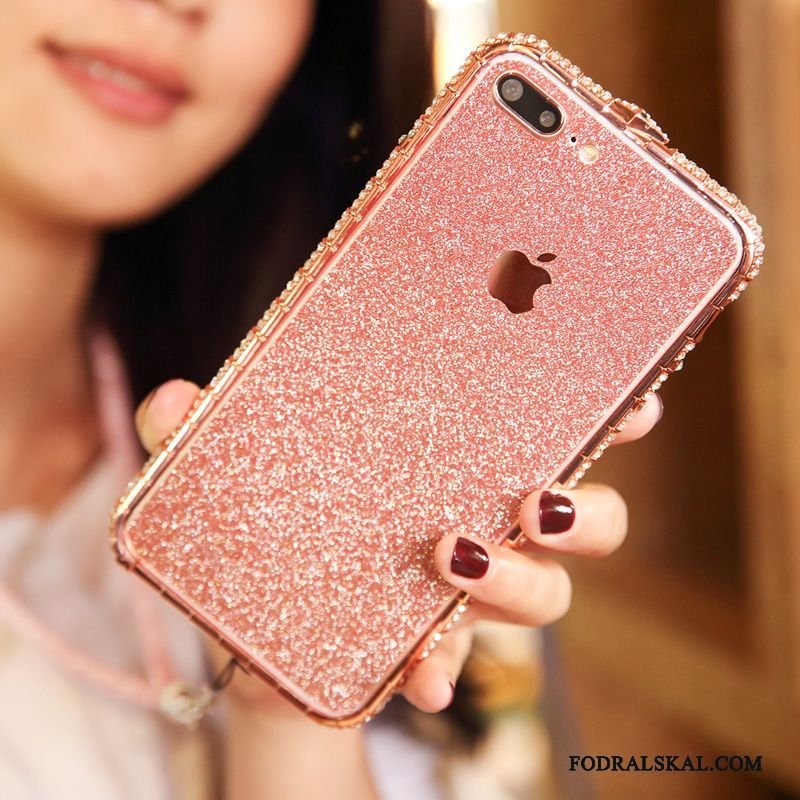 Skal iPhone 8 Skydd Frame Ny, Fodral iPhone 8 Metall Fallskydd Rosa