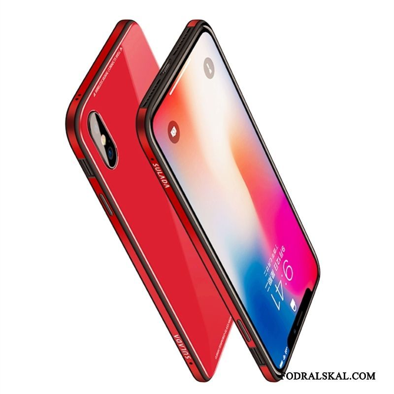 Skal iPhone X Påsar Fallskydd Röd, Fodral iPhone X Ny Trend Varumärke