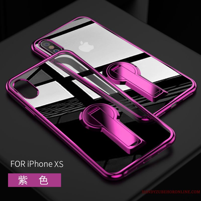 Skal iPhone Xs Silikon Trend Varumärke Ny, Fodral iPhone Xs Support Transparenttelefon